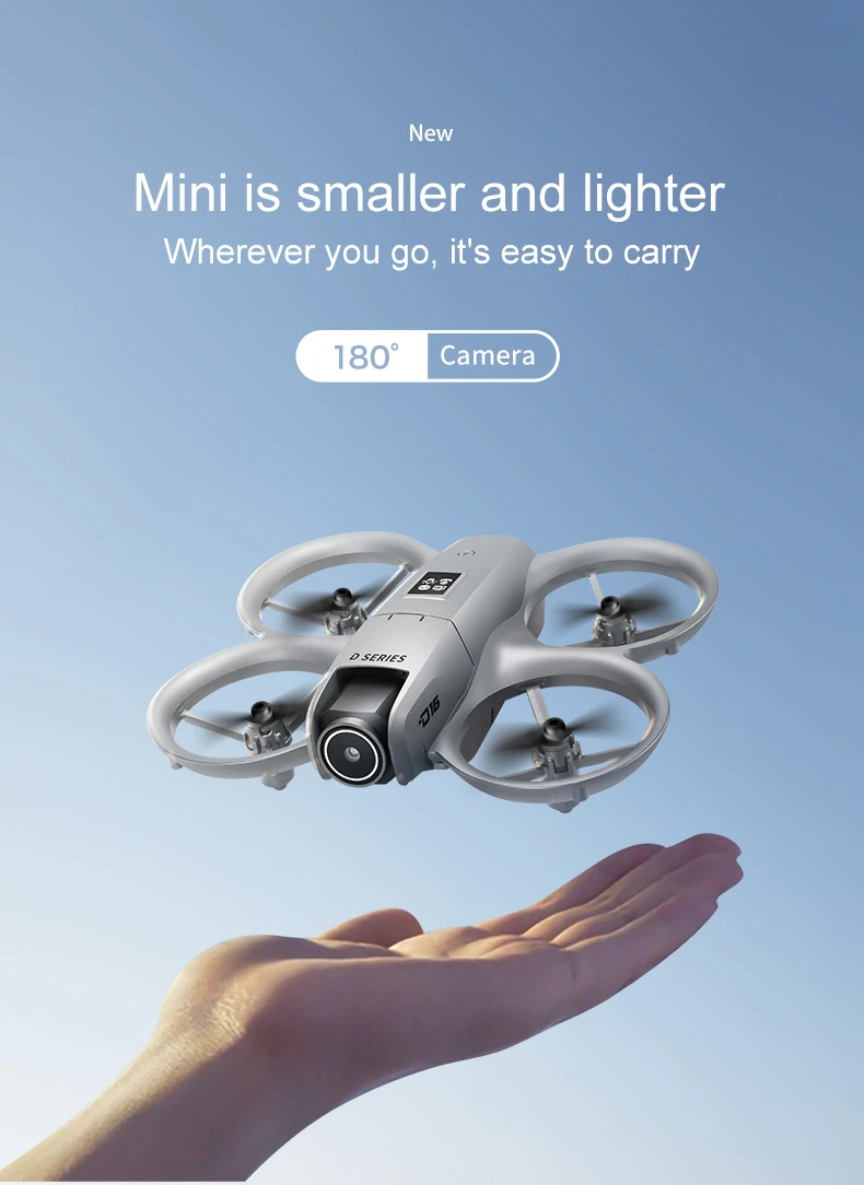 D16 drone 4k HD camera wifi brushless motor intelligent obstacle avoidance camera drone English, Korean, Japanese manual