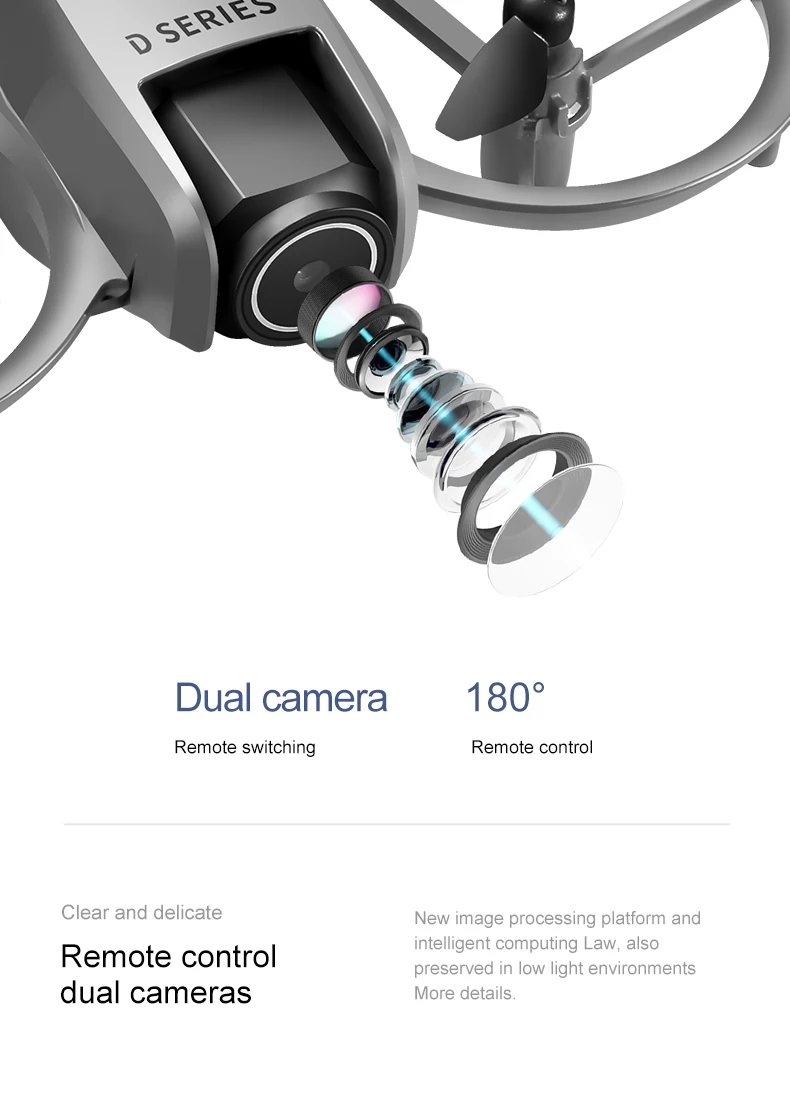 D16 drone 4k HD camera wifi brushless motor intelligent obstacle avoidance camera drone English, Korean, Japanese manual