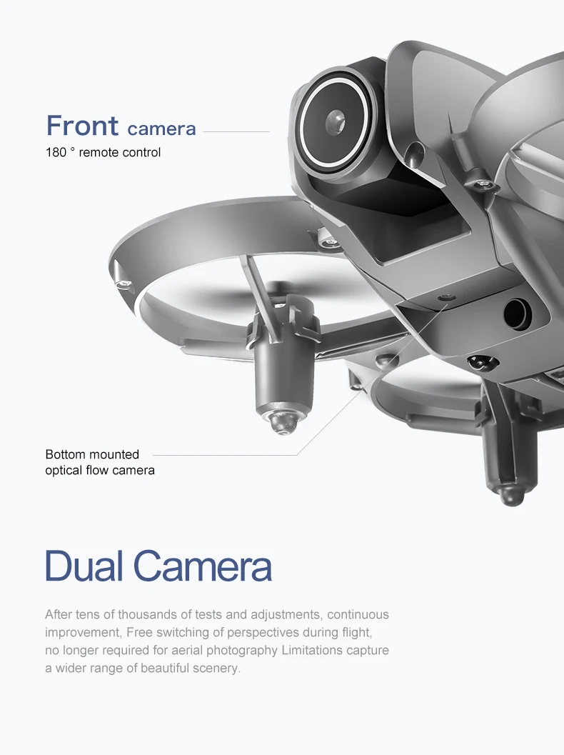 D16 drone 4k HD camera wifi brushless motor intelligent obstacle avoidance camera drone English, Korean, Japanese manual