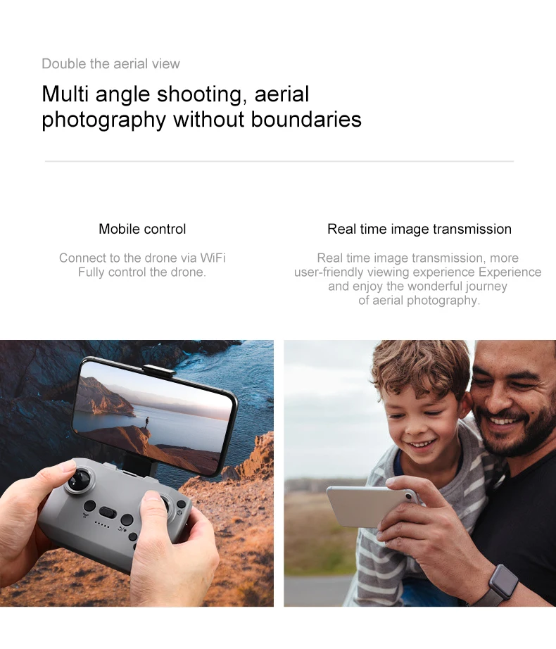 D16 drone 4k HD camera wifi brushless motor intelligent obstacle avoidance camera drone English, Korean, Japanese manual