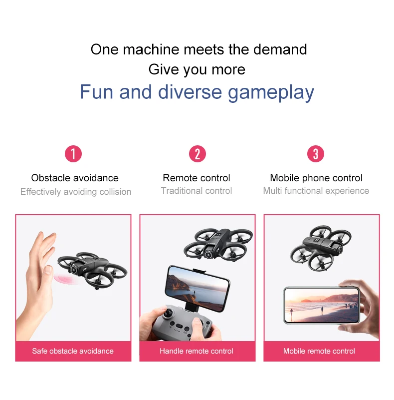 D16 drone 4k HD camera wifi brushless motor intelligent obstacle avoidance camera drone English, Korean, Japanese manual