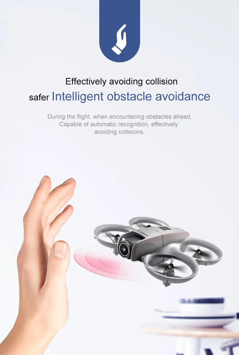 D16 drone 4k HD camera wifi brushless motor intelligent obstacle avoidance camera drone English, Korean, Japanese manual