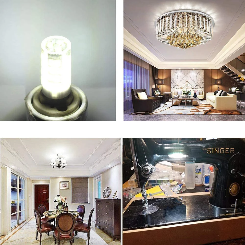 Ba15d Led Light Bulb 5W Equivalent 50W Lamp Warm White 3000K Daylight 6000K Double Contact Bayonet Base Screw Lighting 12V/220V