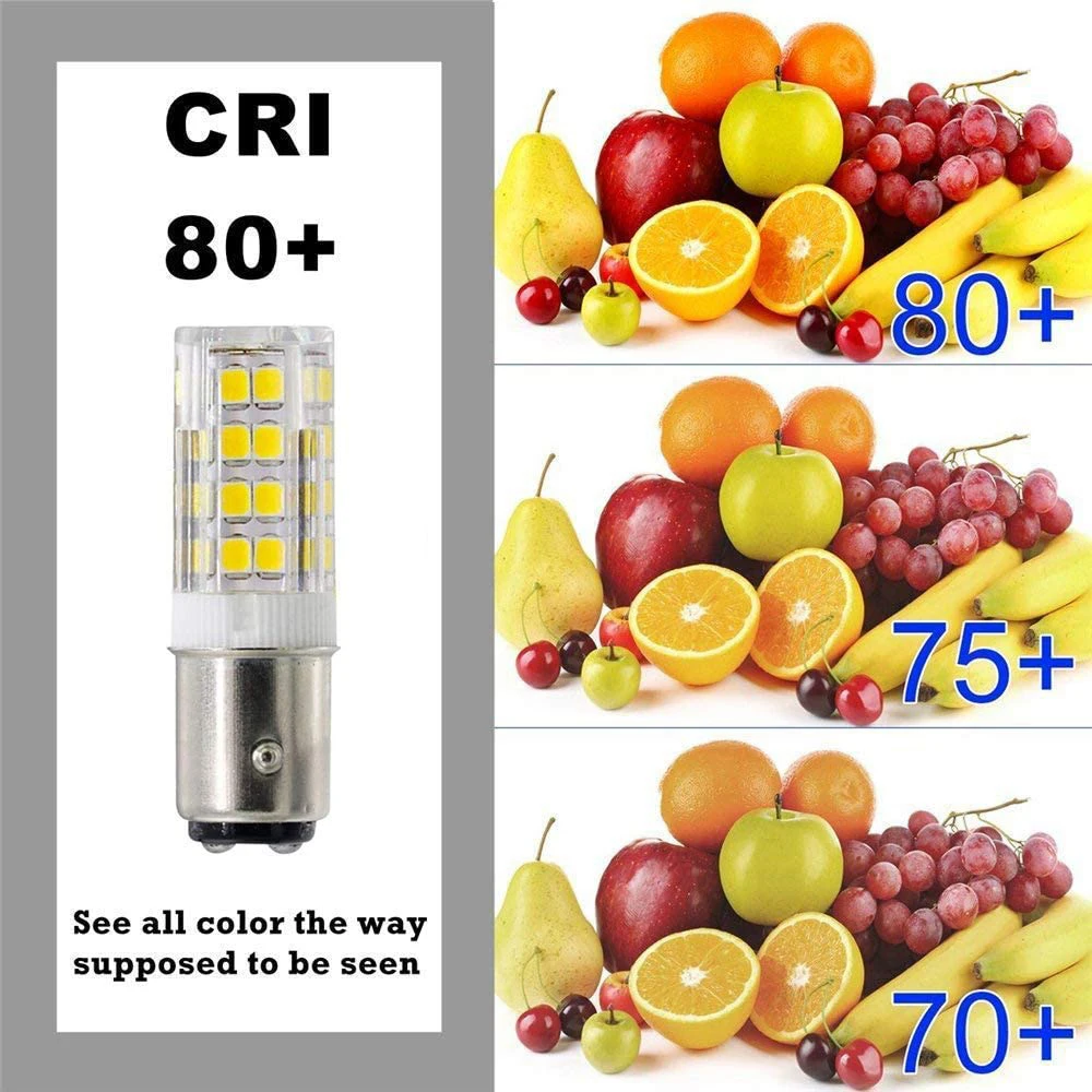 Ba15d Led Light Bulb 5W Equivalent 50W Lamp Warm White 3000K Daylight 6000K Double Contact Bayonet Base Screw Lighting 12V/220V
