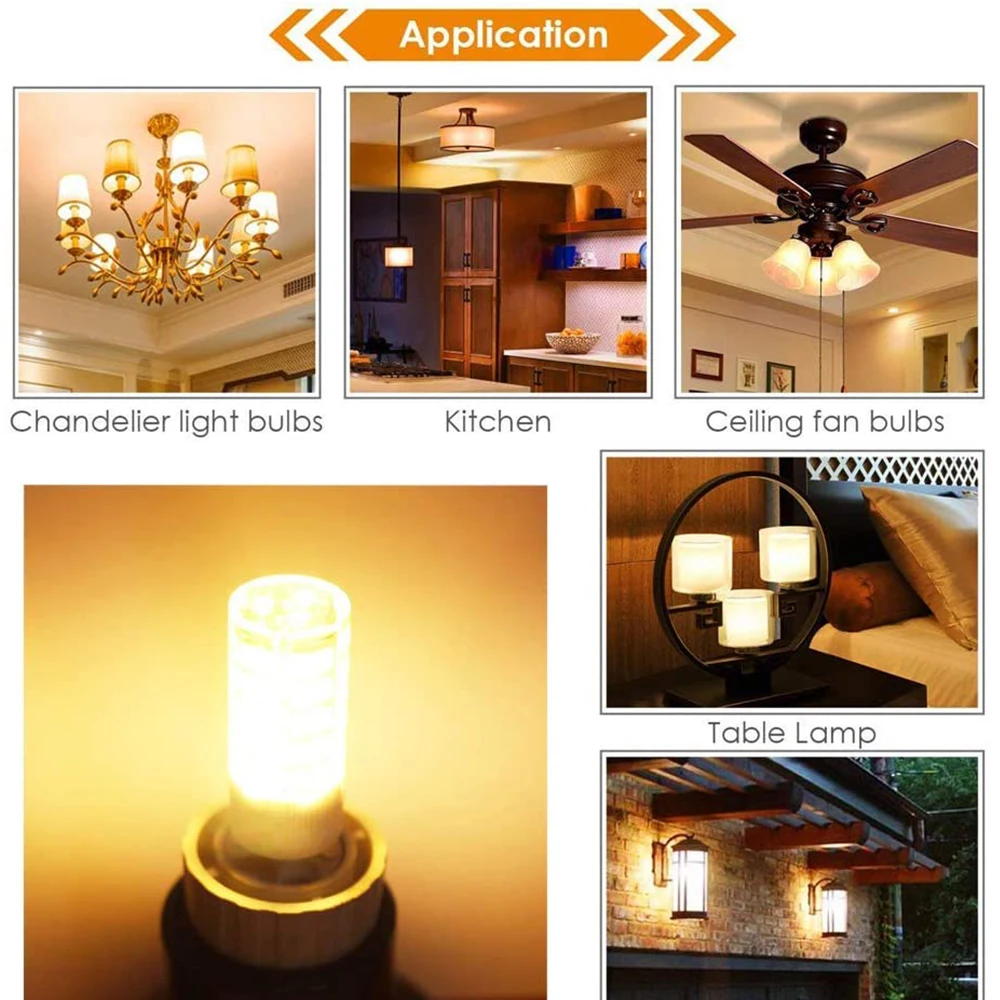 Ba15d Led Light Bulb 5W Equivalent 50W Lamp Warm White 3000K Daylight 6000K Double Contact Bayonet Base Screw Lighting 12V/220V