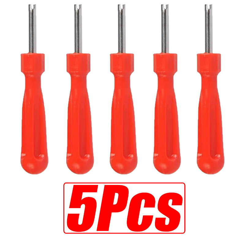 1/5Pcs Tyre Valve Core Wrench Spanner Tire Repair Tools Tire Valve Core Removal Tools Core Screwdriver for Car Bicycle Car Tools